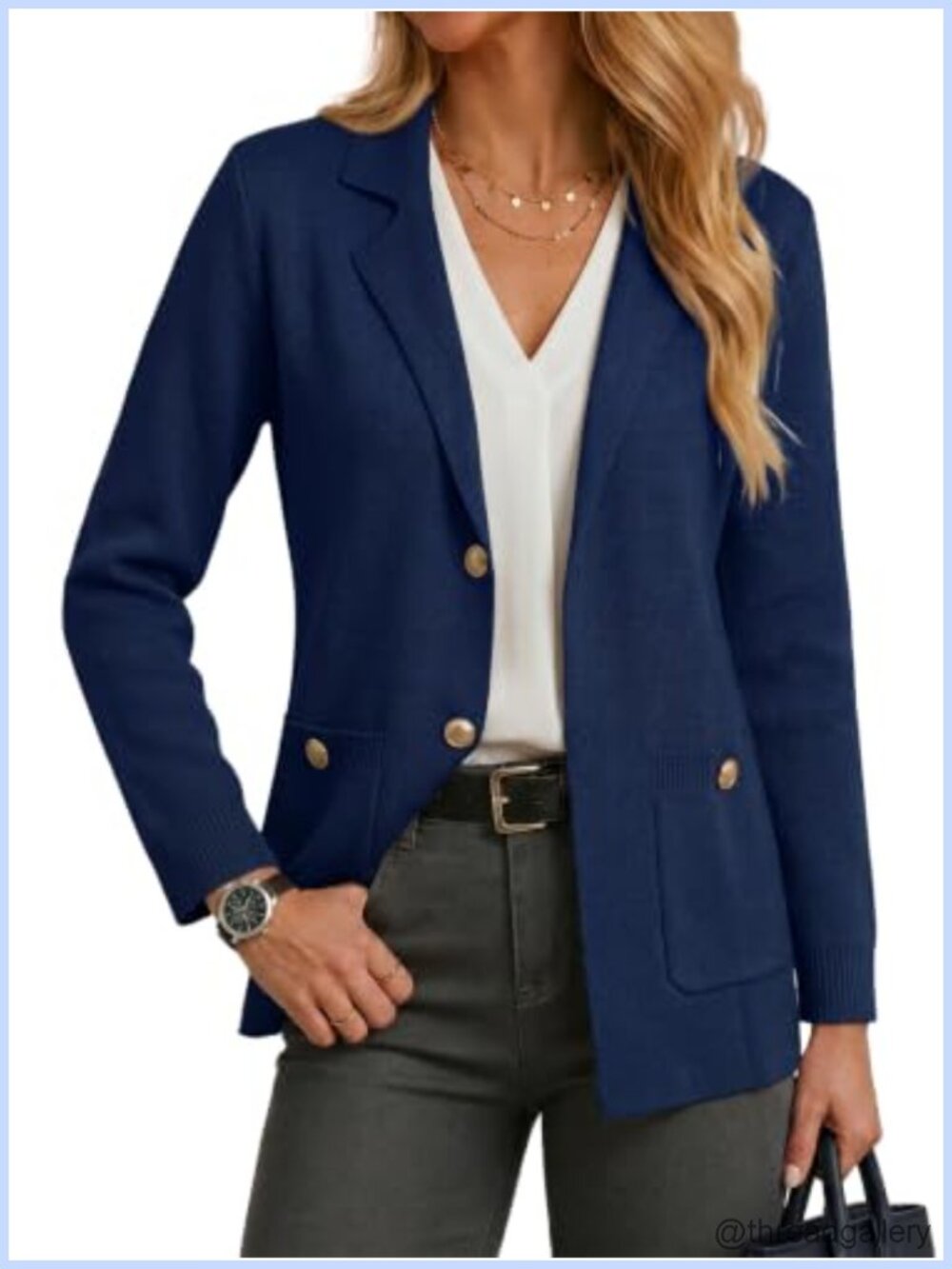 Womens Sweater Blazer Business Casual Long Sleeve Open Front Cardigan Work